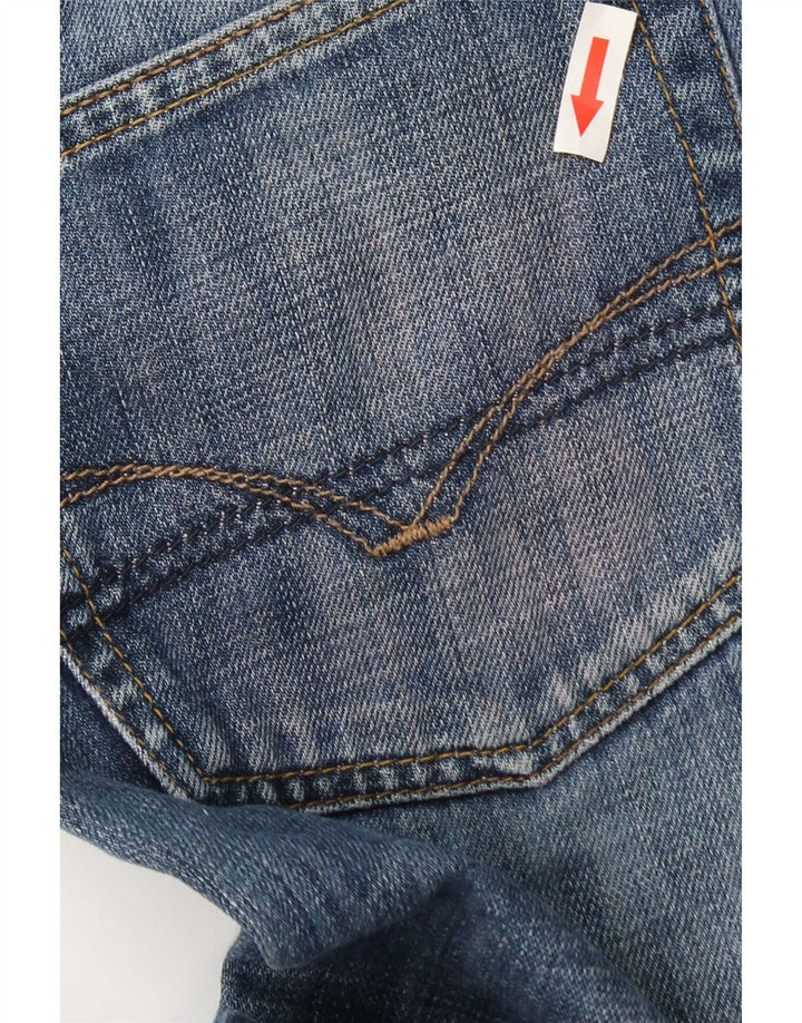 Casucci Mens Straight Jeans W38 L32 Blue Cotton