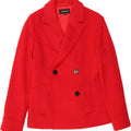 JAEGER Womens Double Breasted Jacket UK 8 Small Red Wool Vintage Jaeger and Second-Hand Jaeger from Messina Hembry 