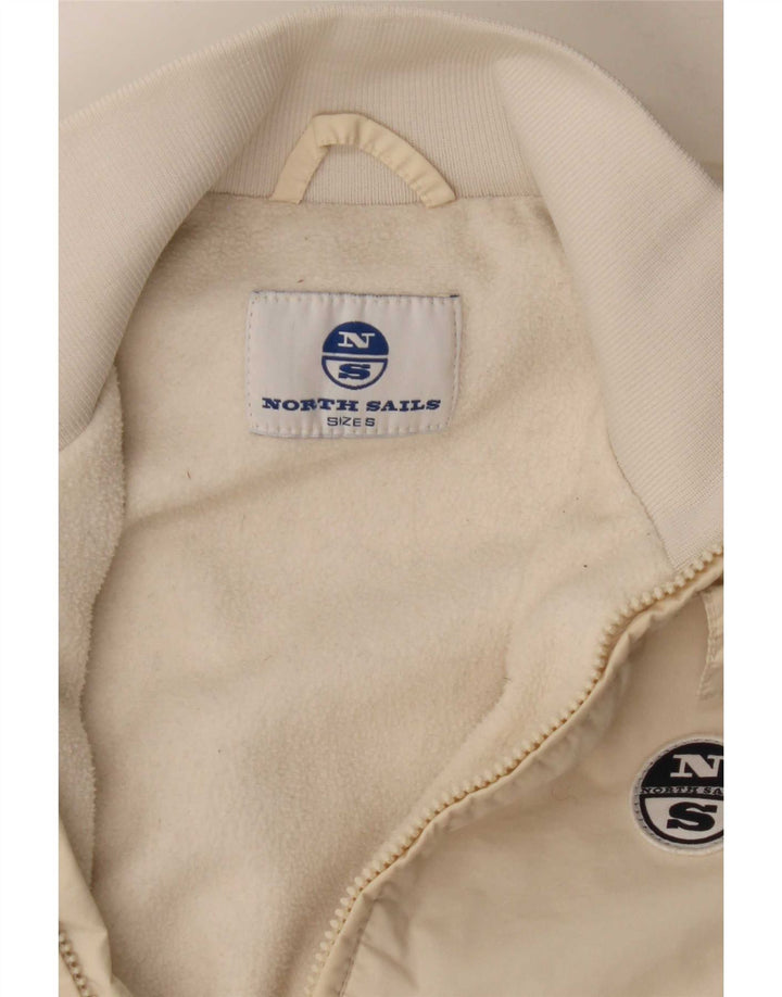 North Sails Womens Bomber Jacket UK 10 Small Off White Polyamide