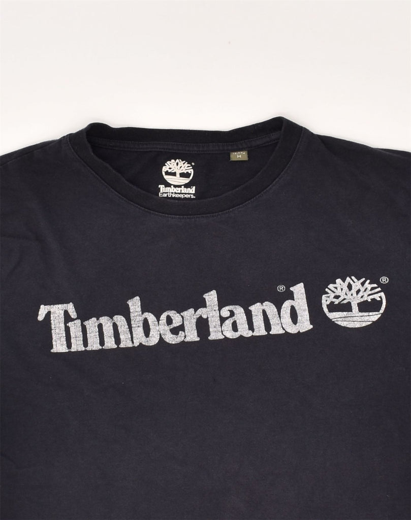 TIMBERLAND Boys Graphic T-Shirt Top 15-16 Years Medium Navy Blue Cotton | Vintage Timberland | Thrift | Second-Hand Timberland | Used Clothing | Messina Hembry 