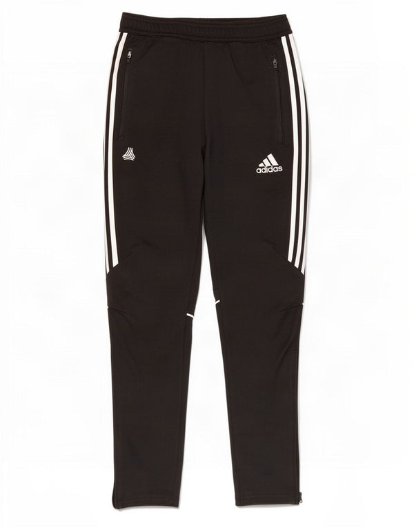 Adidas Boys Tracksuit Trousers 13-14 Years Black Polyester