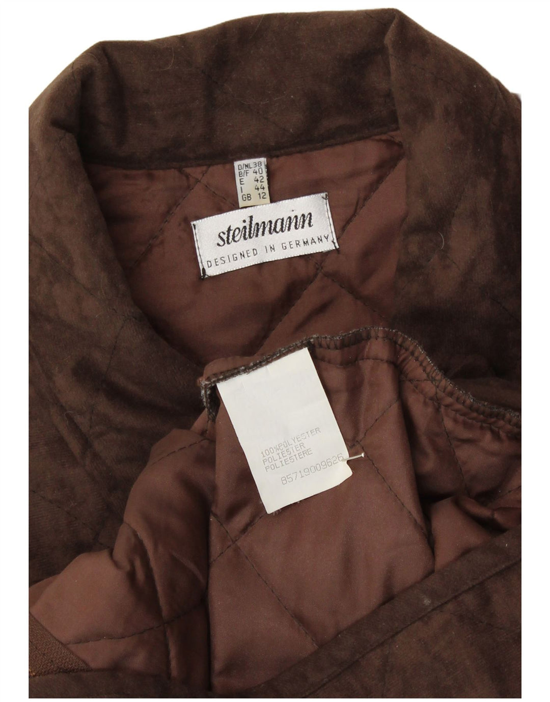 STEILMANN  Womens Quilted Gilet UK 12 Medium Brown Polyester