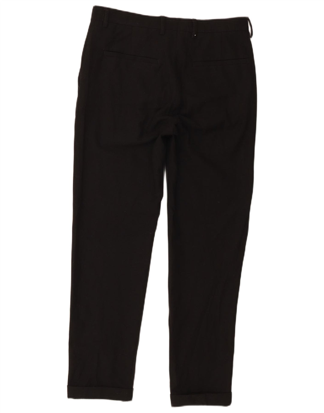 Zara Mens Straight Capri Trousers EU 38 Small W30 L20 Black