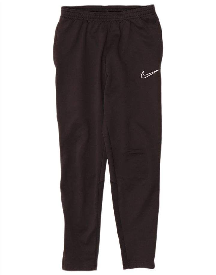 Nike Boys Dri Fit Tracksuit Trousers 10-11 Years Medium Black Polyester