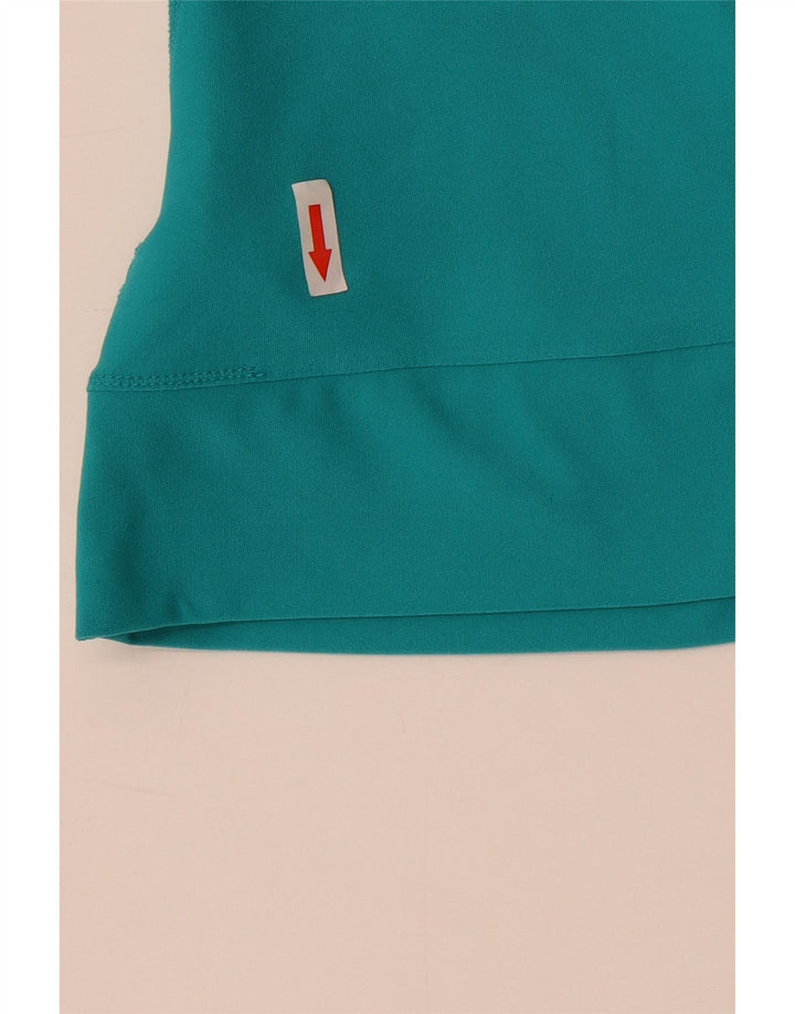 Nike Womens Dri Fit Vest Top UK 8/10 Small Turquoise Polyester