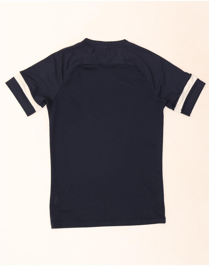 Nike Mens Dri Fit T-Shirt Top Small Navy Blue Colourblock