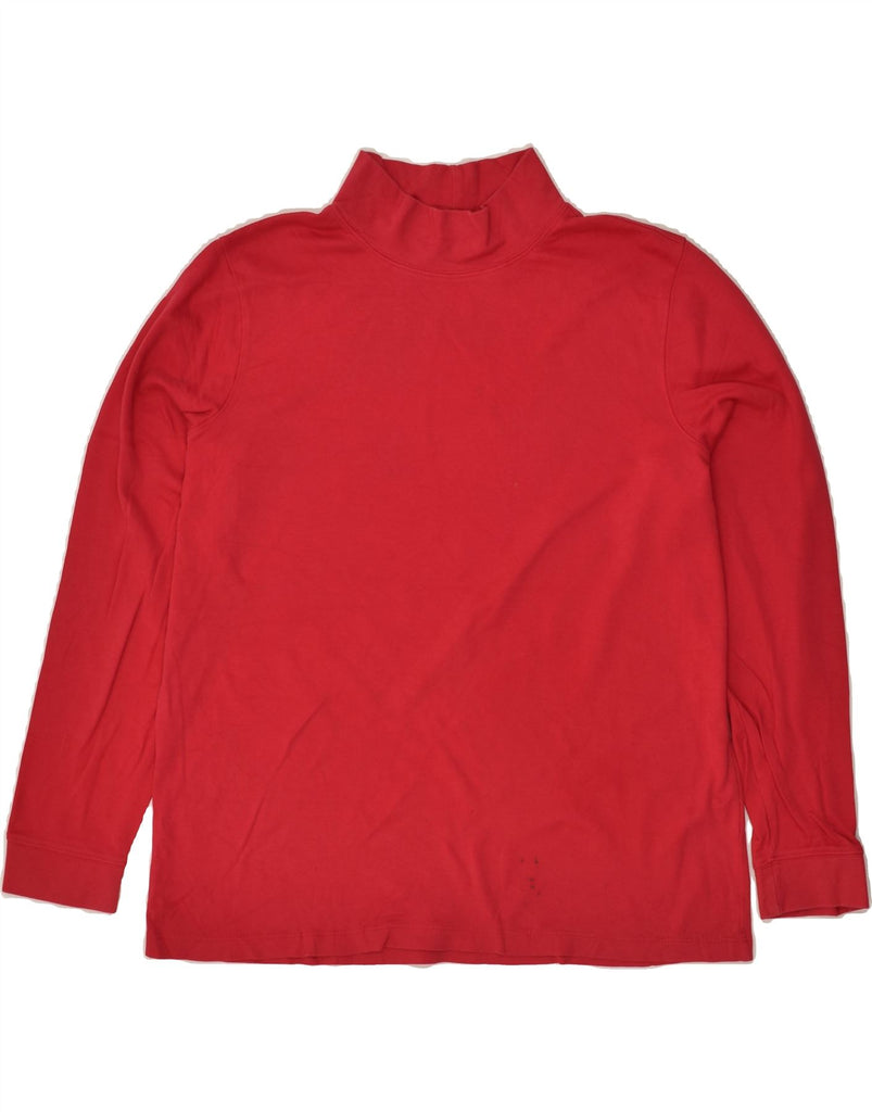 L.L.BEAN Womens Top Long Sleeve UK 16 Large Red Cotton | Vintage L.L.Bean | Thrift | Second-Hand L.L.Bean | Used Clothing | Messina Hembry 