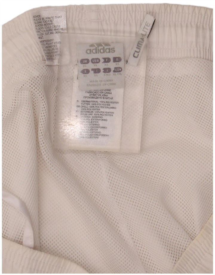 Adidas Mens Climalite Bermuda Sport Shorts XL  White Polyester