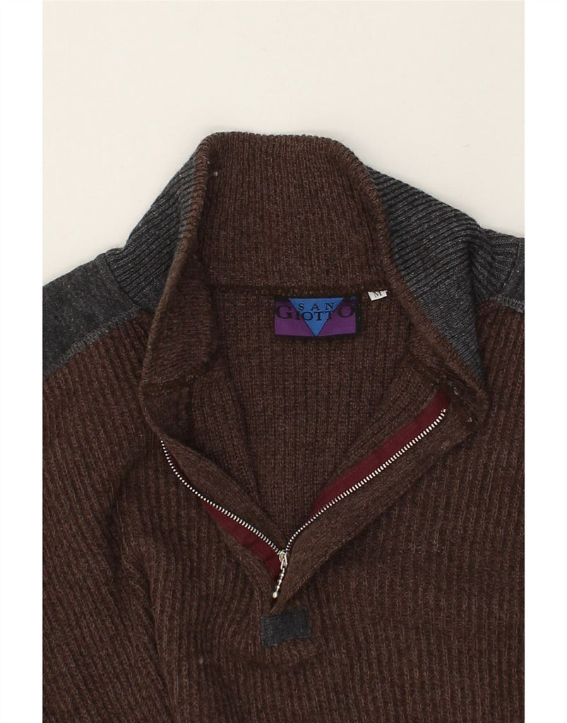 VINTAGE Mens Turtle Neck Jumper Sweater Medium Brown Wool | Vintage Vintage | Thrift | Second-Hand Vintage | Used Clothing | Messina Hembry 