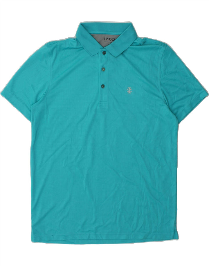 IZOD Mens Polo Shirt Medium Blue Polyester Vintage Izod and Second-Hand Izod from Messina Hembry 