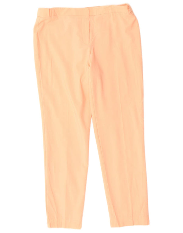 Calvin Klein Womens Tapered Casual Trousers US 4 Small W30 L27 Orange