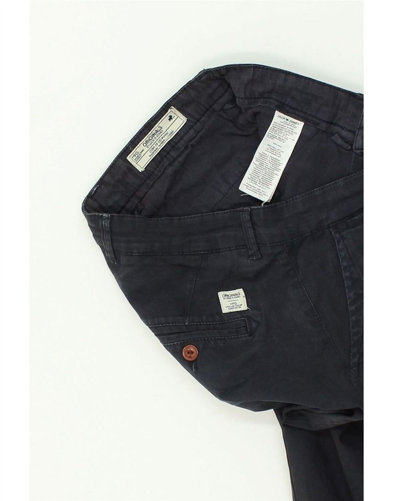 JACK & JONES Mens Slim Fit Chino Trousers W29 L34  Navy Blue Cotton | Vintage Jack & Jones | Thrift | Second-Hand Jack & Jones | Used Clothing | Messina Hembry 