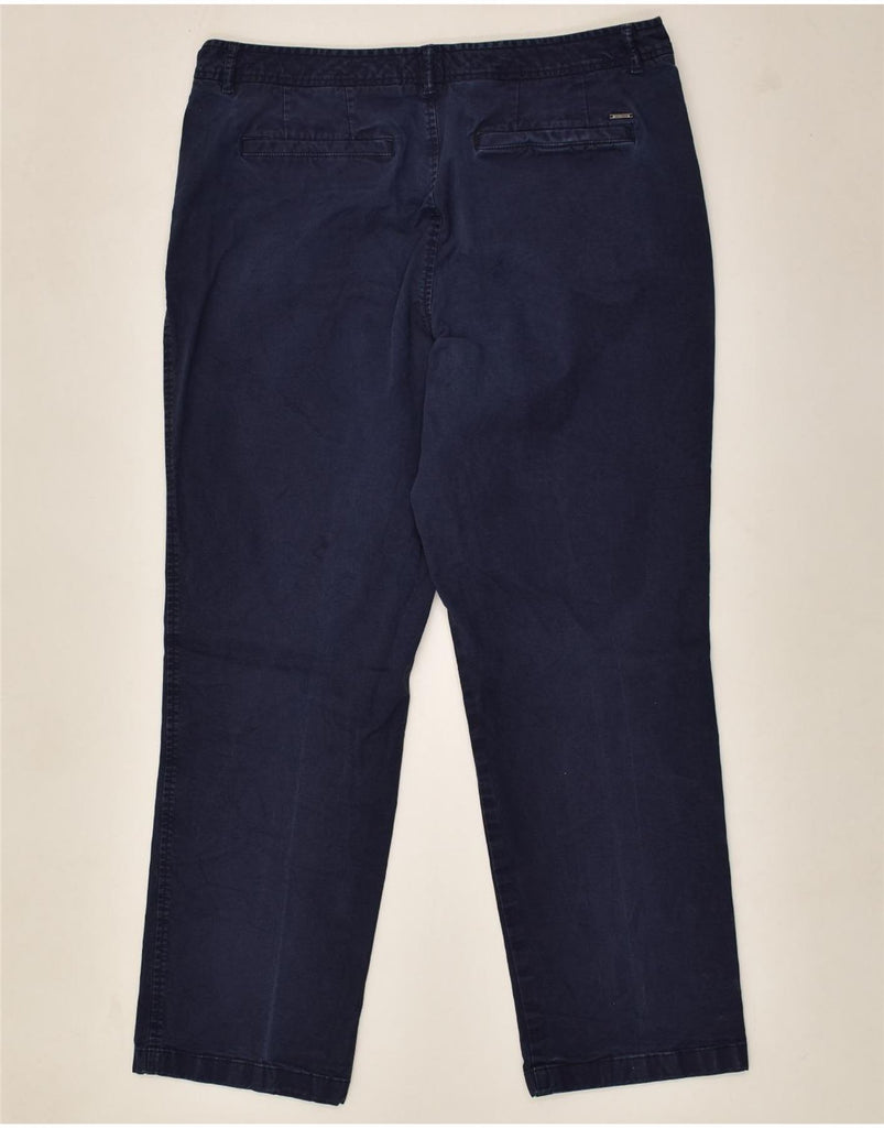 L.L.BEAN Womens Straight Chino Trousers US 16 2XL W36 L29 Navy Blue Cotton | Vintage L.L.Bean | Thrift | Second-Hand L.L.Bean | Used Clothing | Messina Hembry 