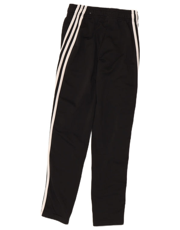 Adidas Boys Tracksuit Trousers 11-12 Years Black Polyester