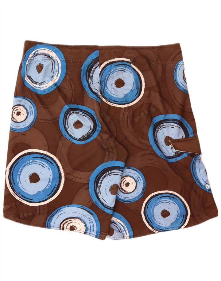 BILLABONG Mens Swimming Shorts XL  Brown Geometric
