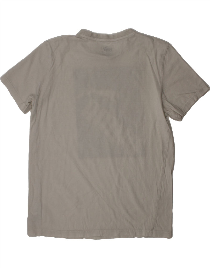 PUMA Boys Graphic T-Shirt Top 15-16 Years White Cotton Vintage Puma and Second-Hand Puma from Messina Hembry 