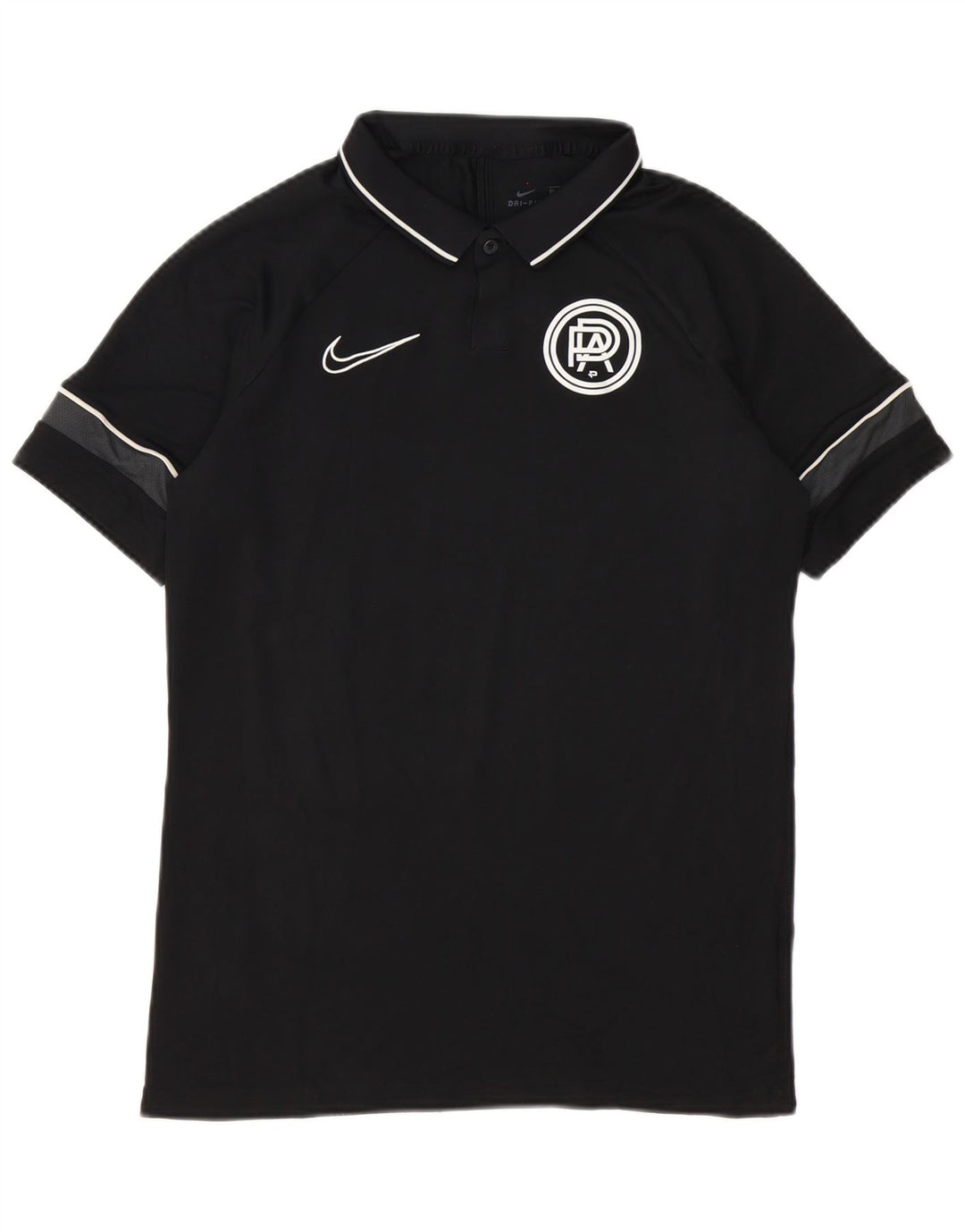 Nike Mens Pro Direct Academy Graphic Polo Shirt Medium Black Colourblock