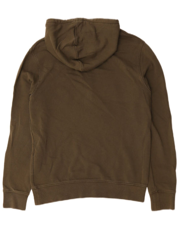 Calvin Klein Mens Graphic Hoodie Jumper Small Khaki Cotton