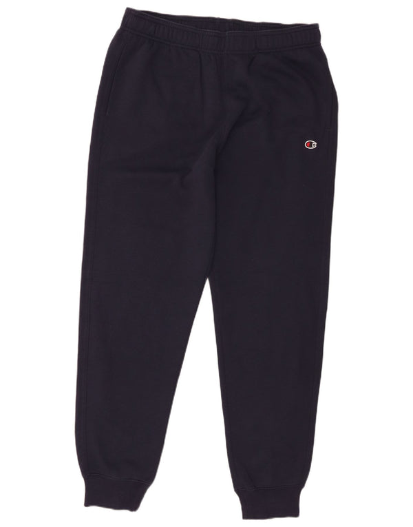 Champion Mens Tracksuit Trousers Joggers Large Navy Blue Cotton