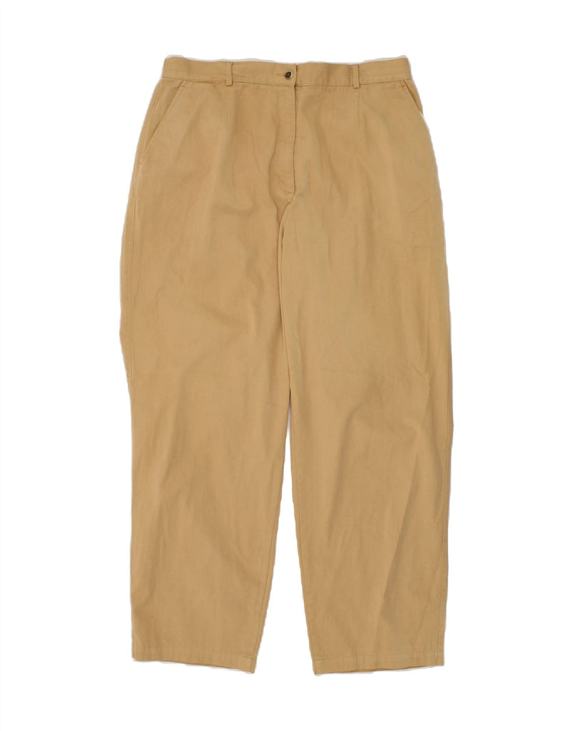 L.L.BEAN Womens Straight Chino Trousers US 18 2XL W36 L30 Beige Cotton Vintage L.L.Bean and Second-Hand L.L.Bean from Messina Hembry 