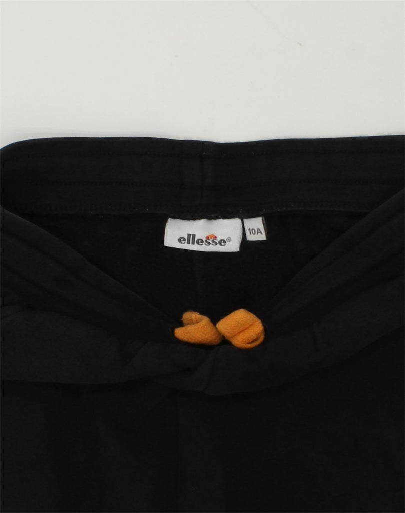 ELLESSE Girls Tracksuit Trousers Joggers 9-10 Years Black Cotton | Vintage Ellesse | Thrift | Second-Hand Ellesse | Used Clothing | Messina Hembry 