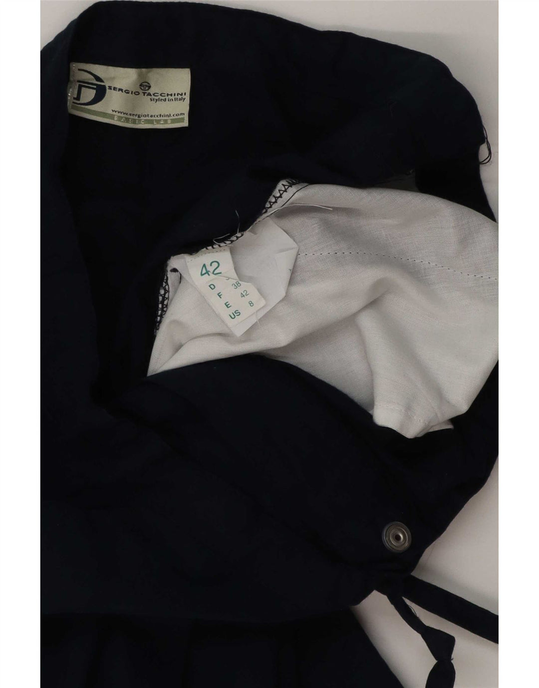 Sergio Tacchini Womens Capri Tracksuit Trousers IT 42 Medium Navy Blue