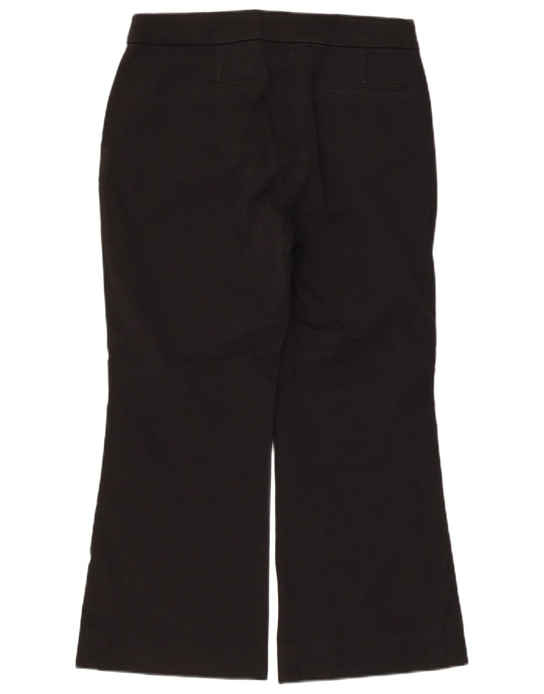 J. CREW Womens Cropped Trousers US 6 Medium W30 L24 Black Cotton