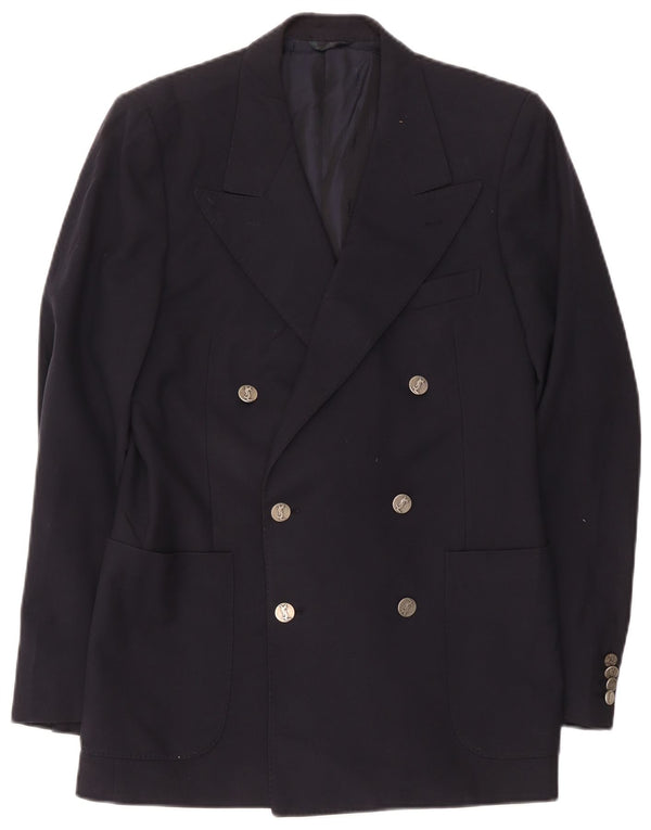 Yves Saint Laurent Mens Blazer Jacket IT 48 Medium Navy Blue