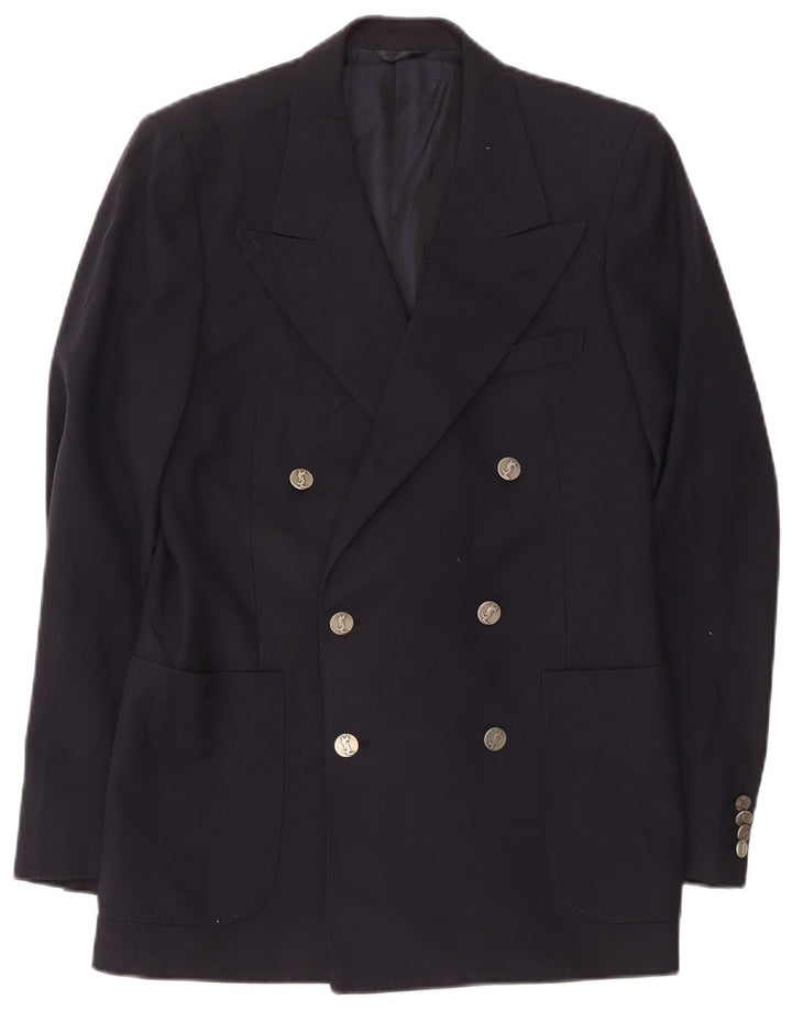 Yves Saint Laurent Mens Blazer Jacket IT 48 Medium Navy Blue