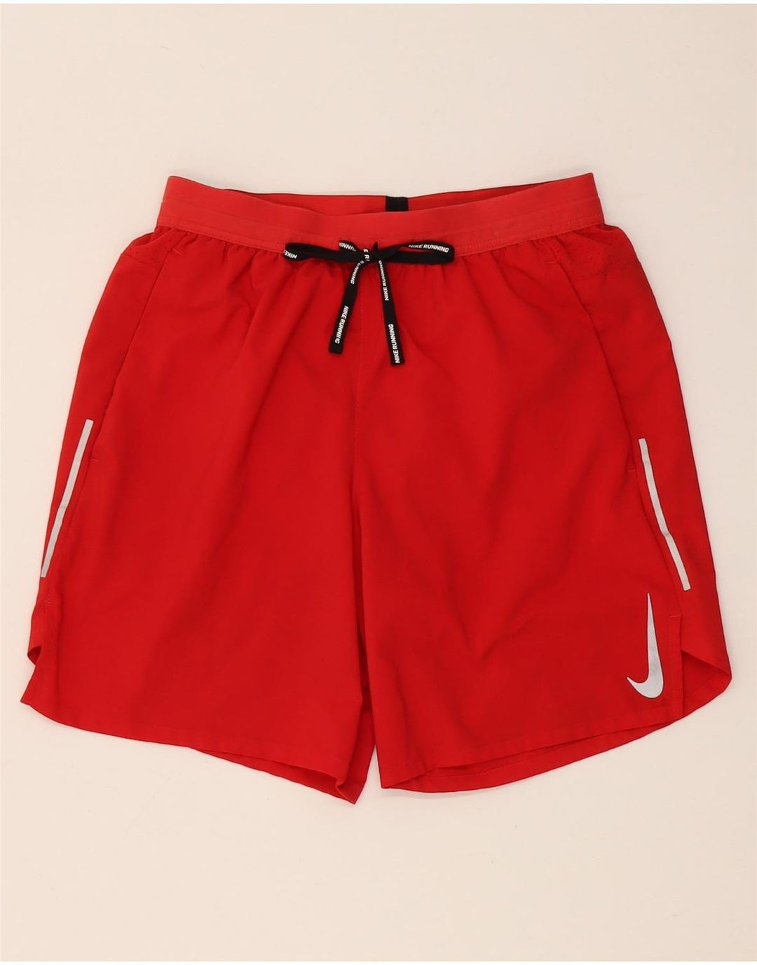 Nike Womens Dri Fit Sport Shorts UK 8 Small  Red Polyester