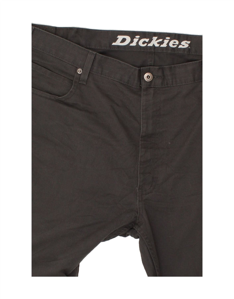 DICKIES Mens Slim Casual Trousers W40 L30 Grey Polyester | Vintage Dickies | Thrift | Second-Hand Dickies | Used Clothing | Messina Hembry 