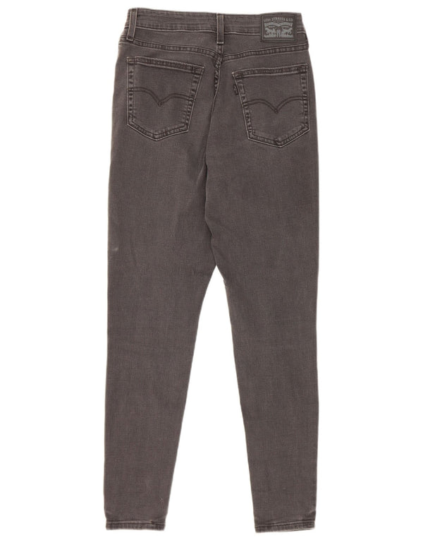 Levi's Womens 721 High Rise Skinny Jeans W26 L28 Grey Cotton
