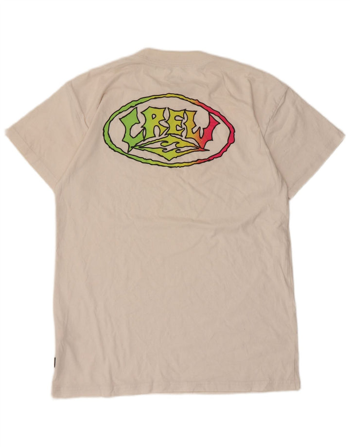Billabong Mens Graphic T-Shirt Top Small White Cotton