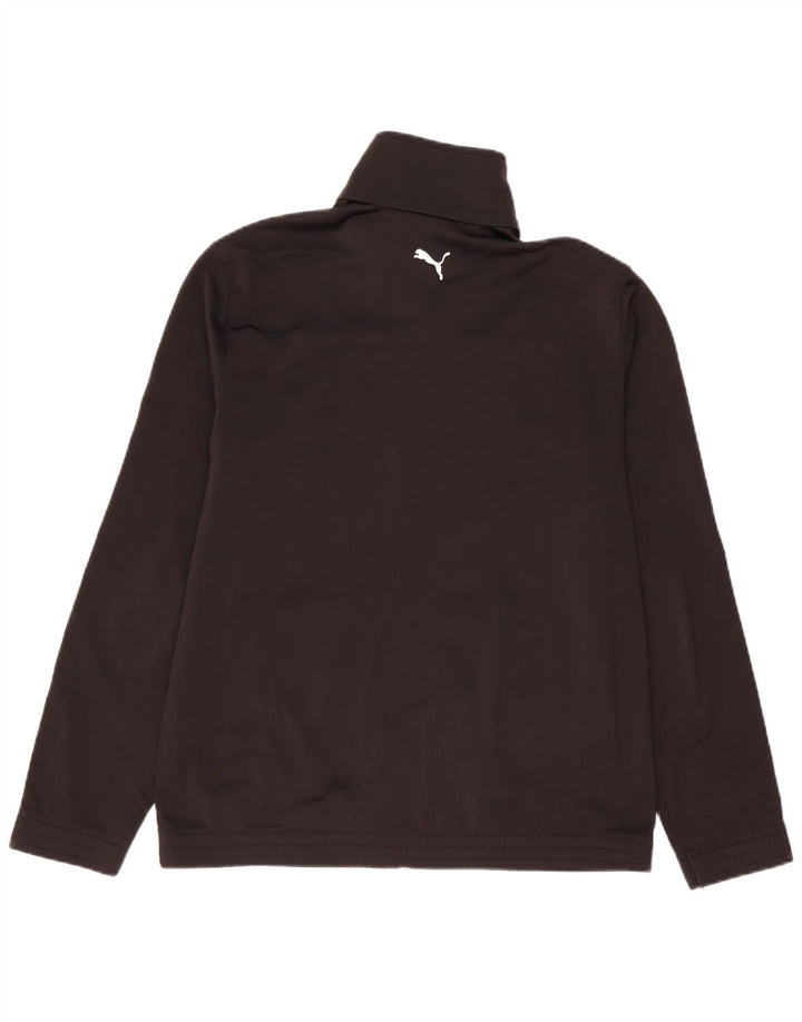 PUMA Mens Tracksuit Top Jacket Large Black Colourblock Polyester