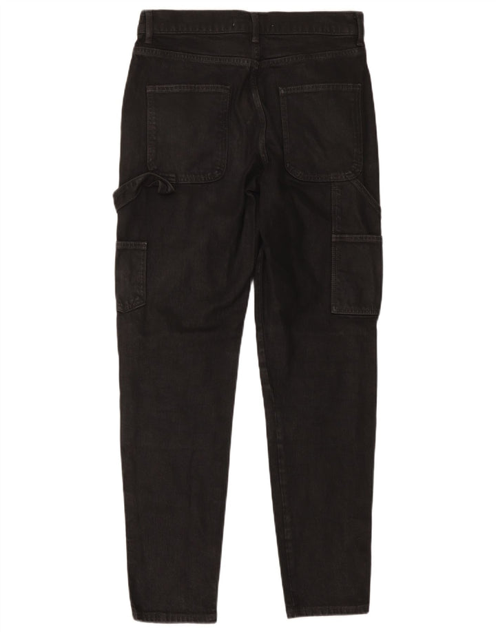 Zara Mens Cargo Slim Jeans EU 38 Small W30 L30 Black Cotton