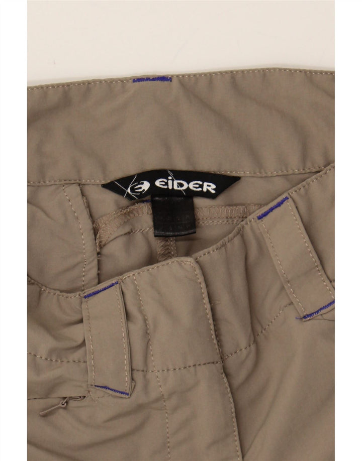EIDER Womens Straight Hiking Trousers W30 L32 Beige Polyamide Vintage Eider and Second-Hand Eider from Messina Hembry 