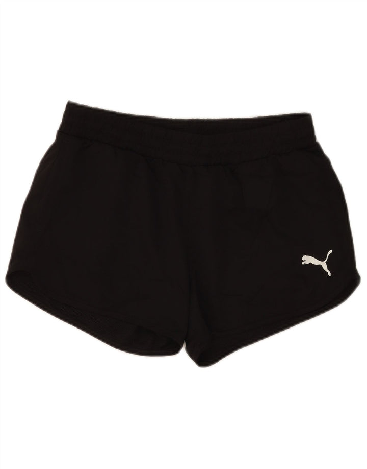 Puma Womens Sport Shorts UK 10 Small Black Polyester
