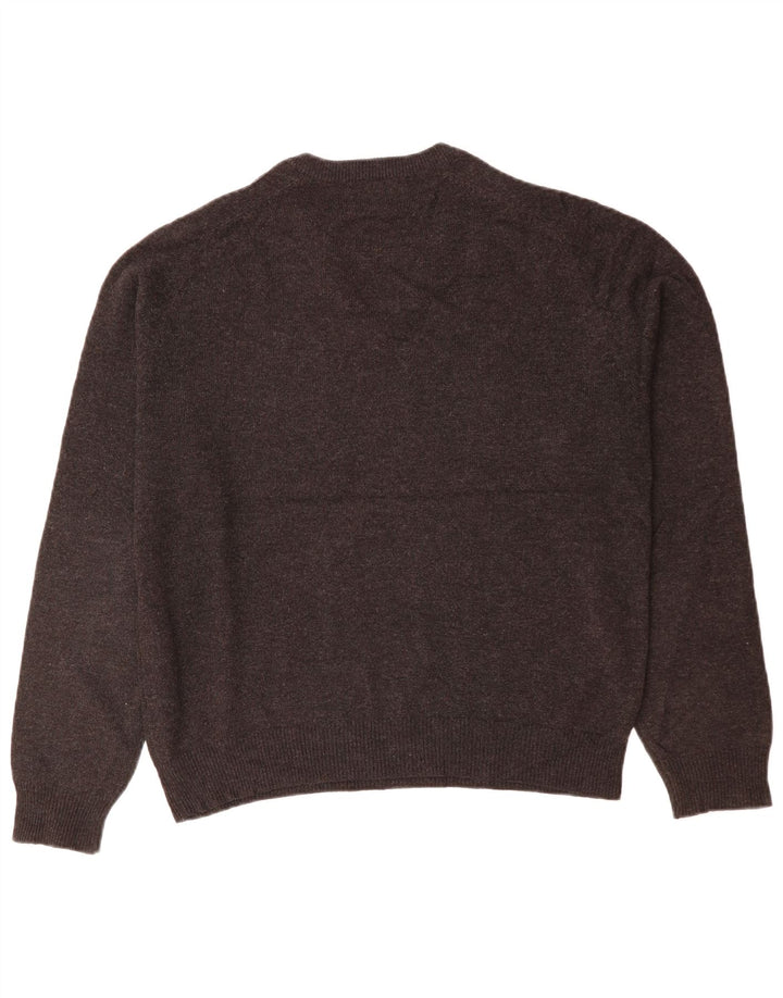 Marks & Spencer Mens Blue Harbour V-Neck Jumper Sweater Medium Grey