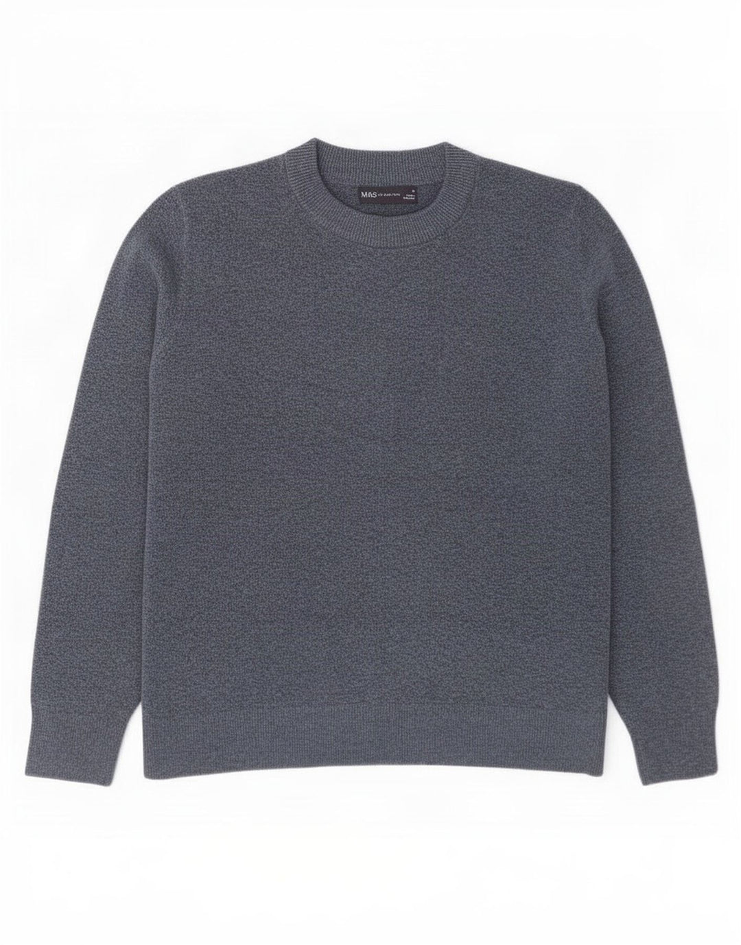 Marks & Spencer Mens Crew Neck Jumper Sweater Medium Navy Blue Polyester