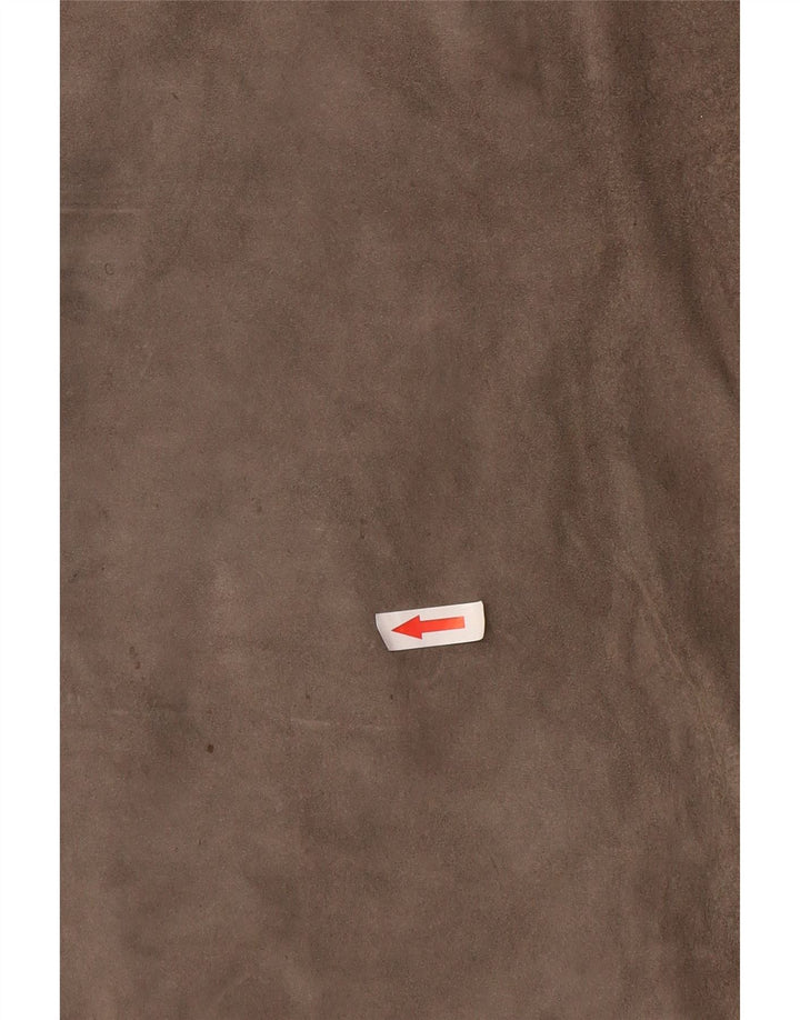 Vintage Womens Suede Skirt W30 Medium Grey