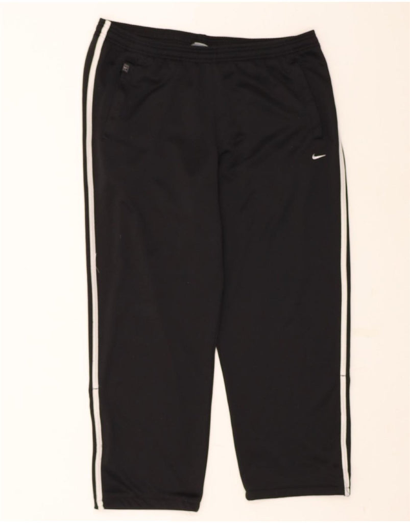 NIKE Mens Dri Fit Tracksuit Trousers Large Black Polyester Vintage Nike and Second-Hand Nike from Messina Hembry 