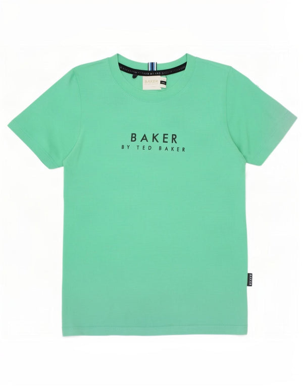 Ted Baker Boys Graphic T-Shirt Top 3-4 Years Green Cotton