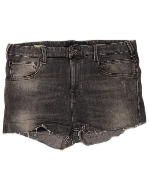 Scotch & Soda Womens Denim Hot Pants W30 medium Grey Cotton