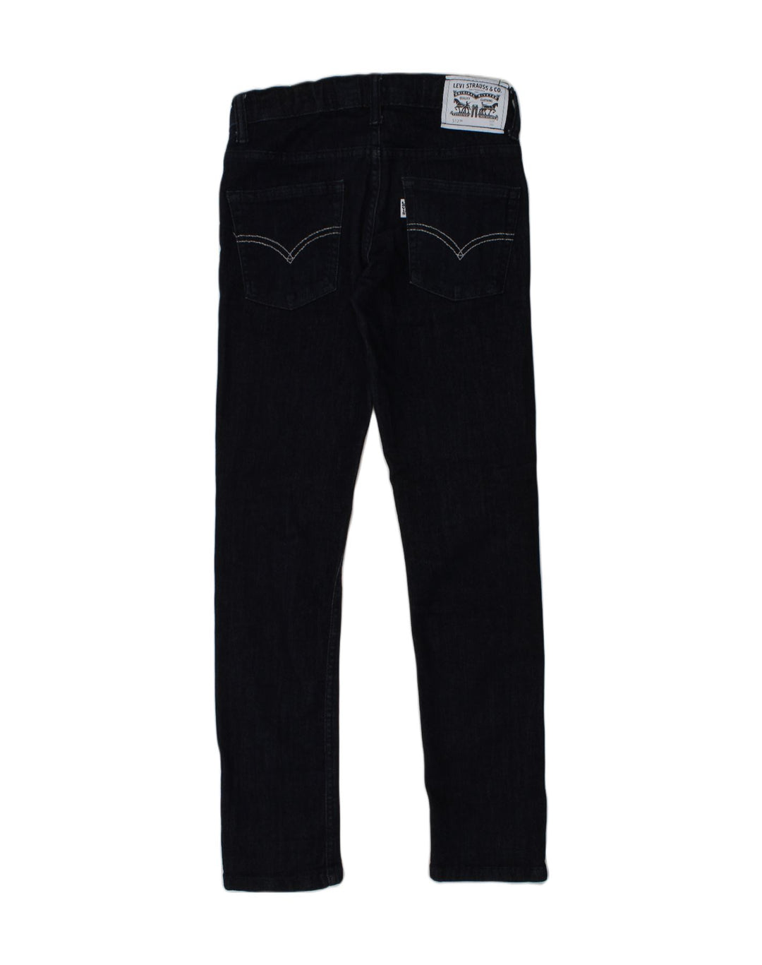 LEVI'S Girls 512 Slim Tapered Jeans 9-10 Years W28 L26  Navy Blue Cotton | Vintage Levi's | Thrift | Second-Hand Levi's | Used Clothing | Messina Hembry 