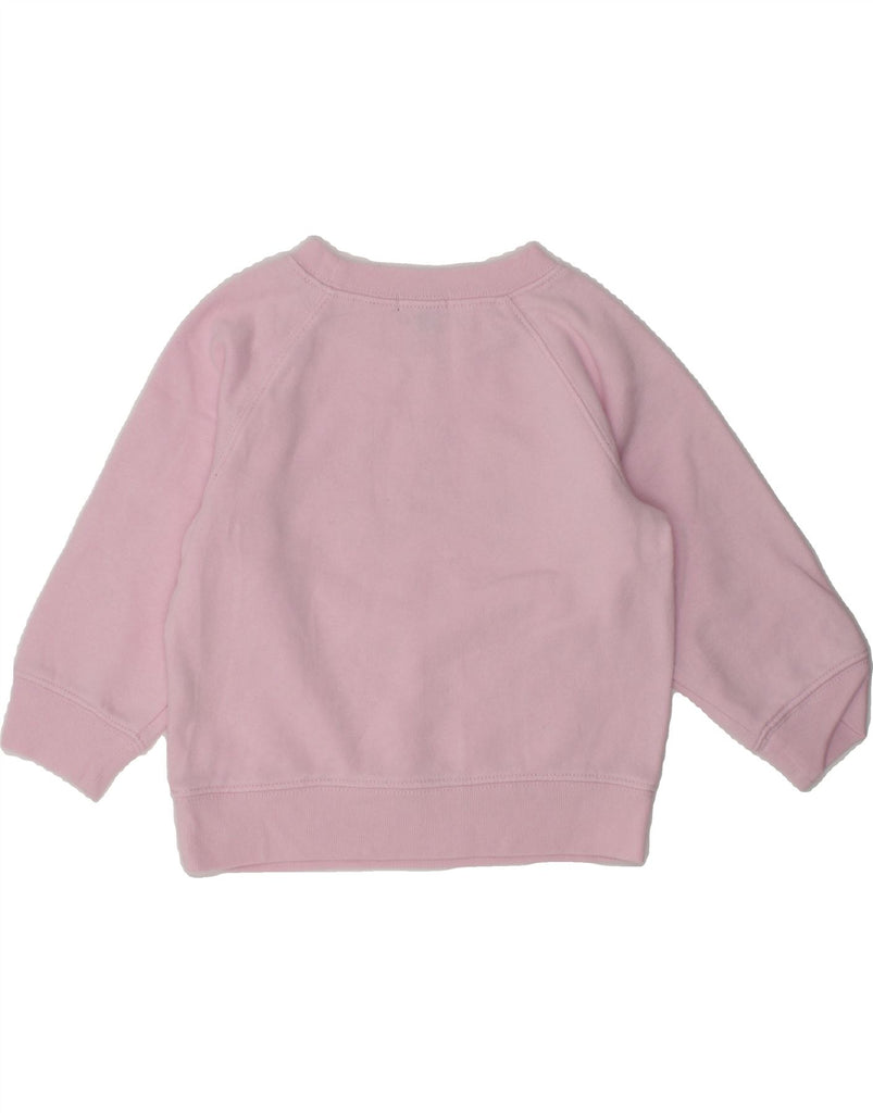 GAP Baby Girls Graphic Sweatshirt Jumper 12-18 Months Pink Cotton | Vintage Gap | Thrift | Second-Hand Gap | Used Clothing | Messina Hembry 