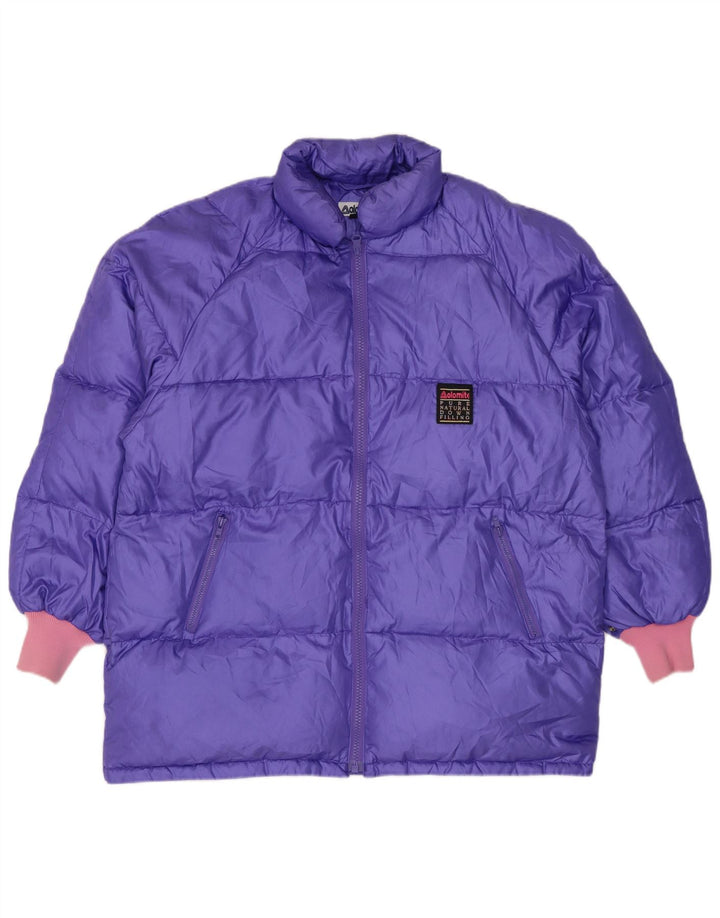 Dolomite Womens Padded Jacket UK 20 2XL Purple Colourblock Polyester