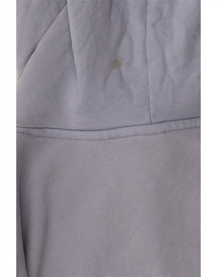 ADIDAS Womens Oversized Hoodie Jumper UK 12/14 Medium Blue Colourblock