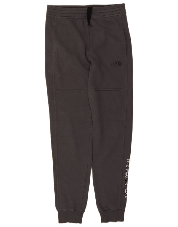 The North Face Mens Graphic Tracksuit Trousers Joggers Small Grey Cotton