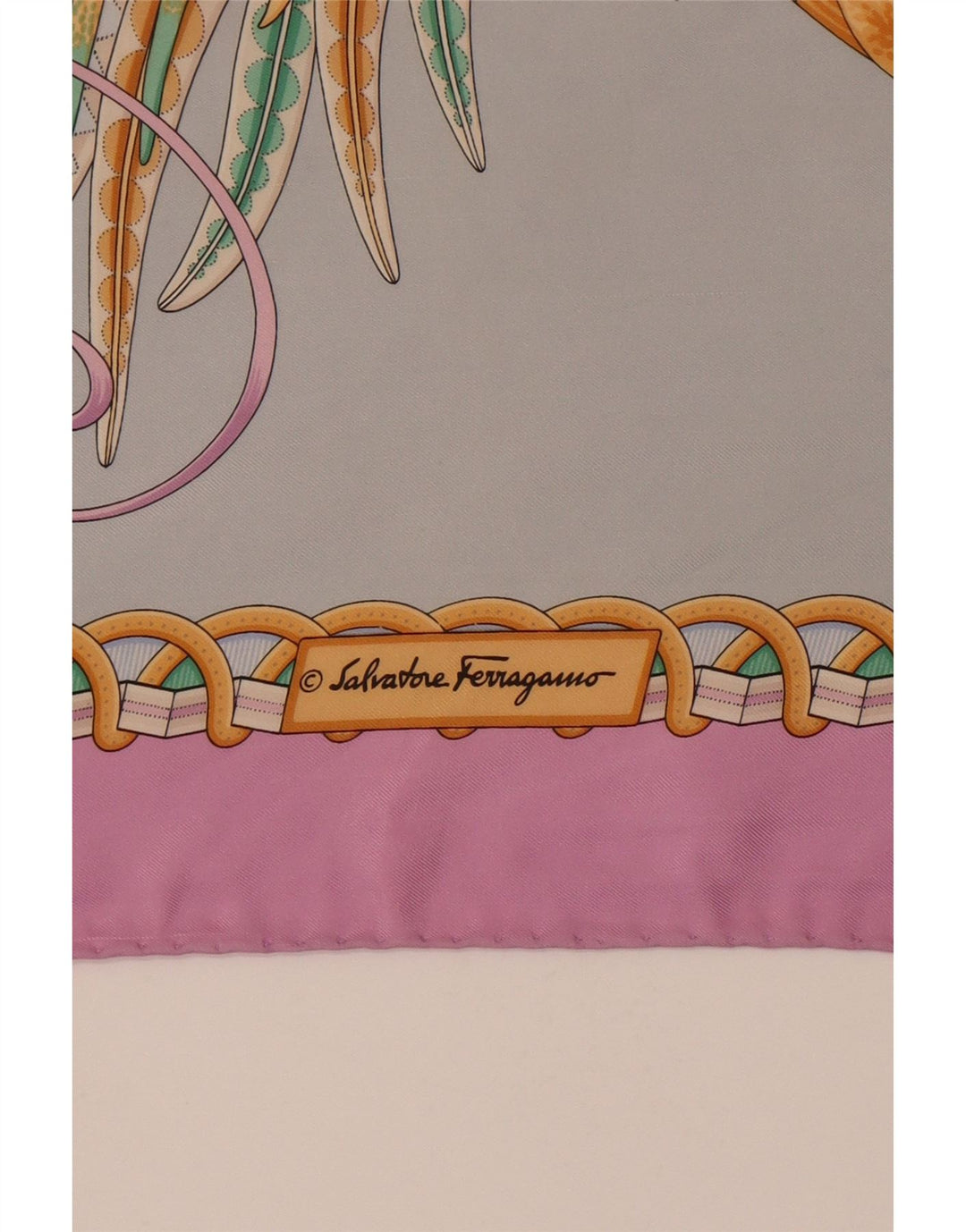 Salvatore Ferragamo Womens Square Scarf One Size Multicoloured Designer