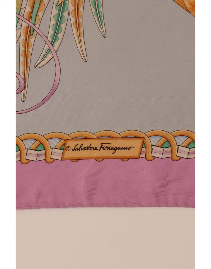 Salvatore Ferragamo Womens Square Scarf One Size Multicoloured Designer